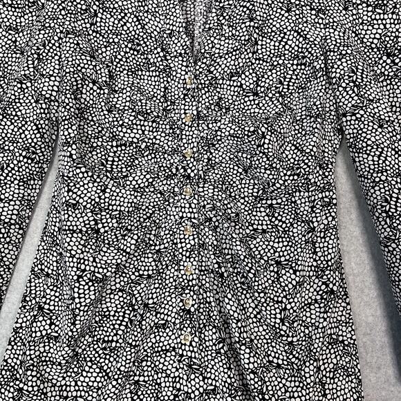 I. Madeline Black White Wide Leg Jumpsuit Size Small - Picture 4 of 9